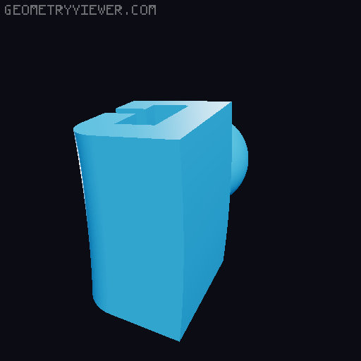 Ergonomic Delta table 3D model thumbnail
