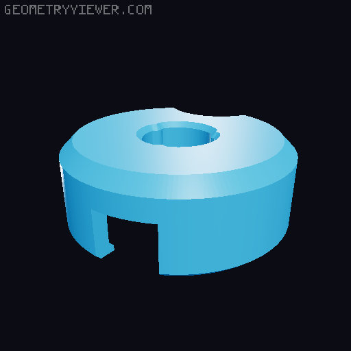 Bambu Lab Over-Engineered AMS Feeding Funnel Cover 3D model thumbnail