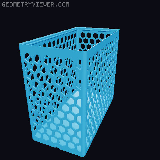 Gridfinity Hex Bins all sizes 3D model thumbnail