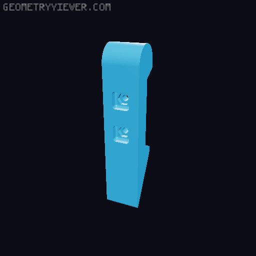 Small Sanding Block M4x25mm 3D model thumbnail