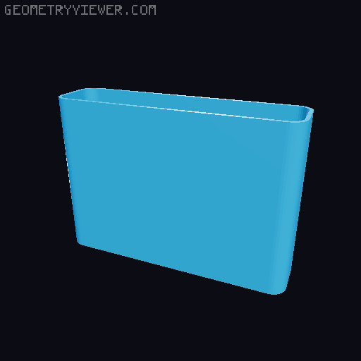 Bin for Ikea skadis - 564 models - hooks need support 3D model thumbnail