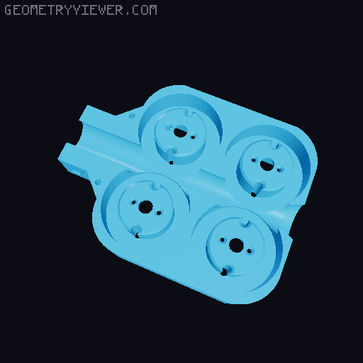 Solenoid Gryphon Neutron files, buffer tube, etc 3D model thumbnail