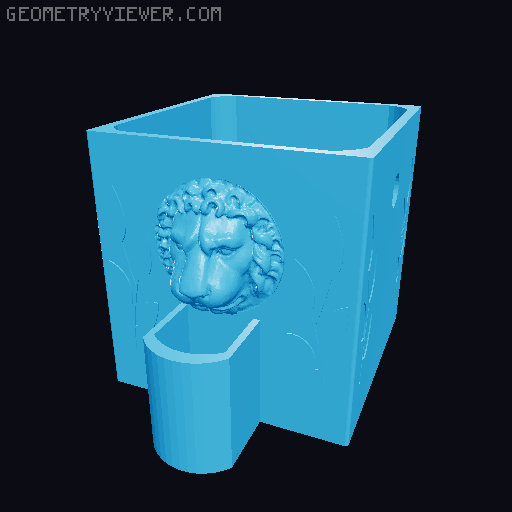 plant pot self watering - Blumentopf 3D model thumbnail
