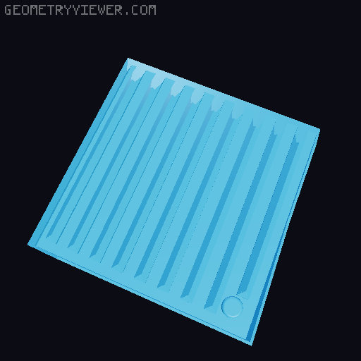 Schuhablage beliebig vergrößerbar 3D model thumbnail