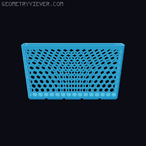 Gridfinity Hex Bins all sizes 3D model thumbnail