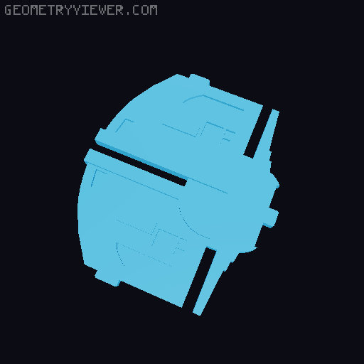 TIE Advanced Kit Card 3D model thumbnail