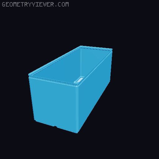 Gridfinity Box (Quick print, lite version, less filament!) 3D model thumbnail