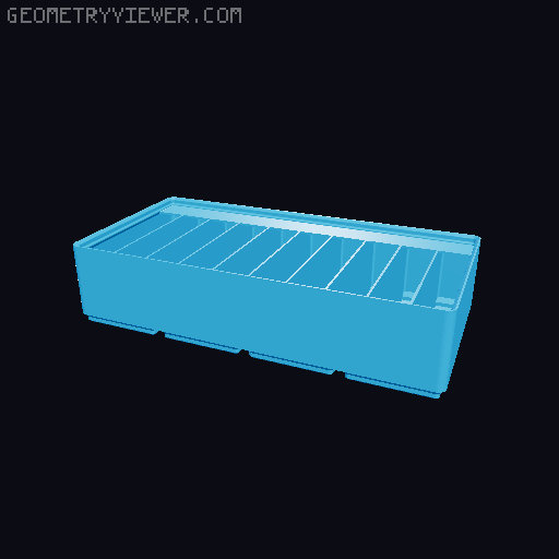 Gridfinity Ultra Light Bins - Divider Label Edition 3D model thumbnail
