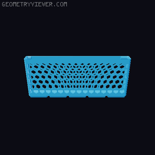 Gridfinity Hex Bins all sizes 3D model thumbnail
