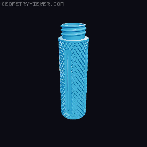 Travel case for toothpick and cotton buds 3D model thumbnail