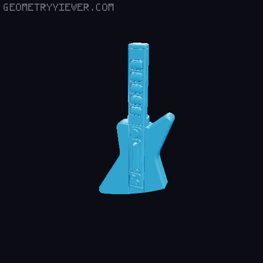 Polybar System - 3D Printed Guitar Controllers 3D model thumbnail