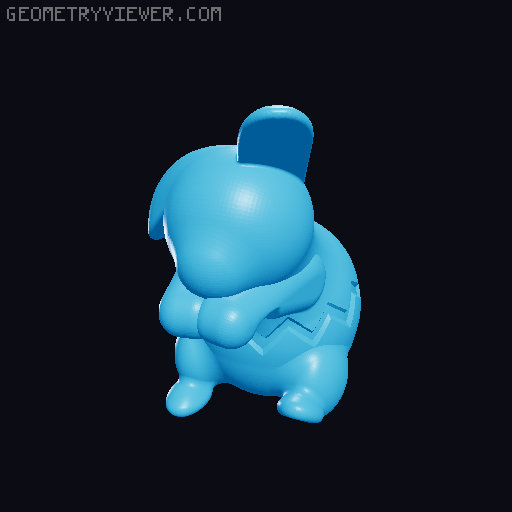 Easter Egg Bunny Basket Hanger 3D model thumbnail