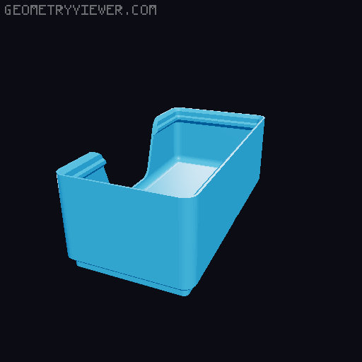 Gridfinity wall cutout collection 3D model thumbnail