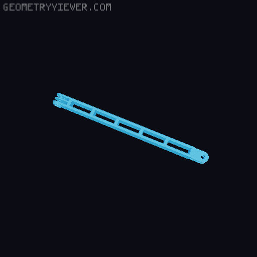 Anti-droop detented arms for Modular Mounting System 3D model thumbnail
