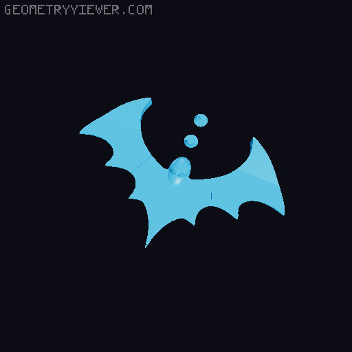 Self-balancing bat 3D model thumbnail