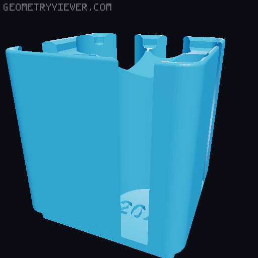 Gridfinity Button (Coin) Cell Battery Storage 3D model thumbnail