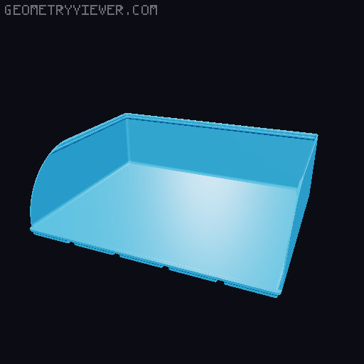 Gridfinity rouded bins collection all sizes 3D model thumbnail