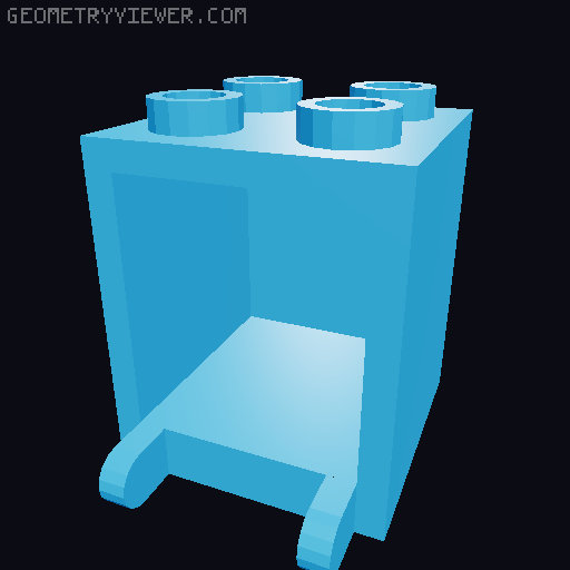 Lego Bricks 3D model thumbnail