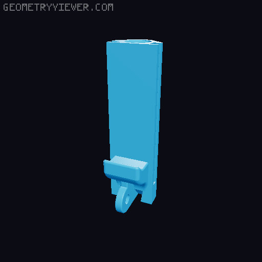 Variable mobile phone holder with clamp 3D model thumbnail
