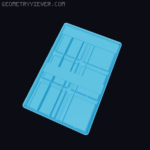 Gridfinity Ultra Light Bins - Divider Label Edition 3D model thumbnail