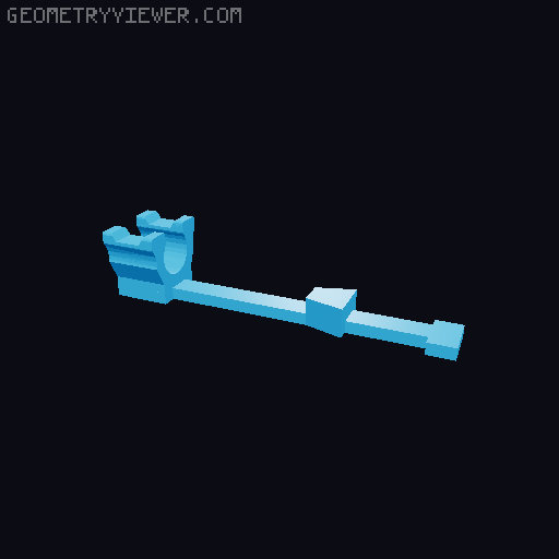 RJ45 Ethernet Cable Clip Repair 3D model thumbnail