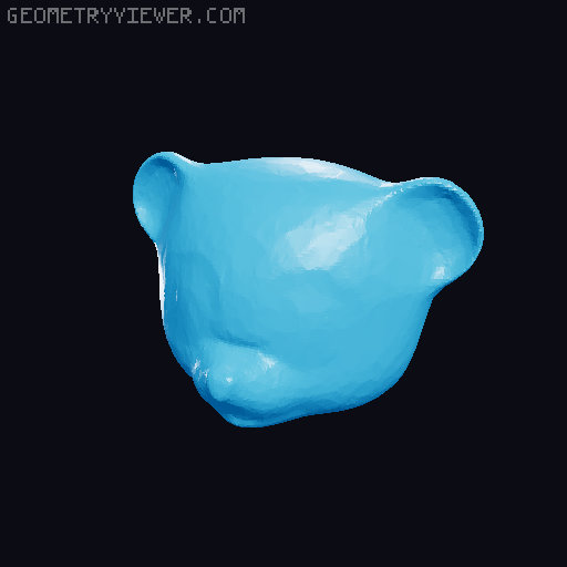 Panda Bear Bobblehead 3D model thumbnail