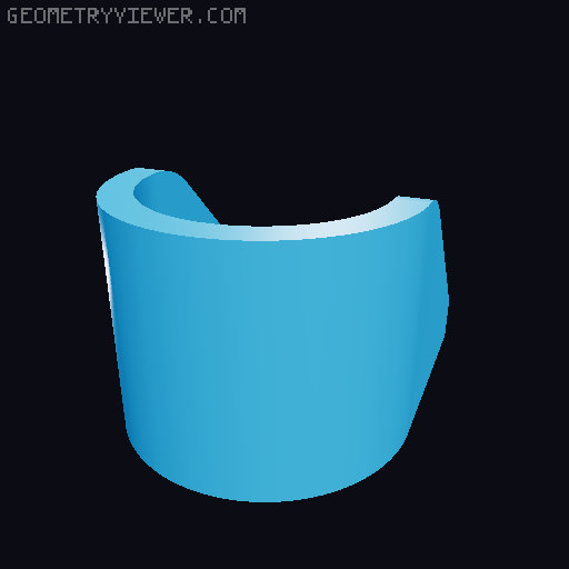 RACK HOLDER - POLE HOLDER (Parametric) 3D model thumbnail