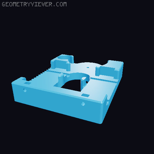 Rack and pinion stage module for Galileo Microscope 3D model thumbnail