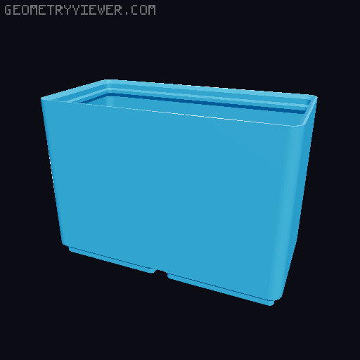 Gridfinity cups height 8 (60mm) collection 3D model thumbnail