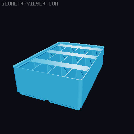 Gridfinity Ultra Light Bins - Divider Label Edition 3D model thumbnail
