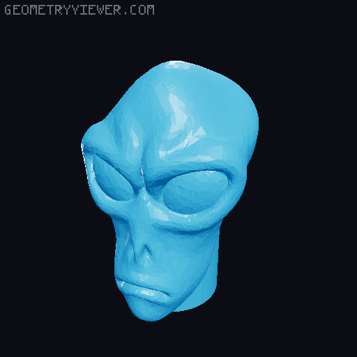 Alien Bobblehead 3D model thumbnail