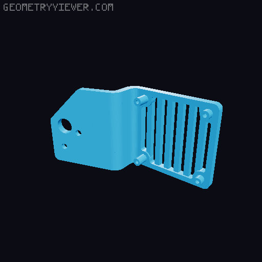 ender 3 v3 se fan shroud for k1 ceramic heater 3D model thumbnail
