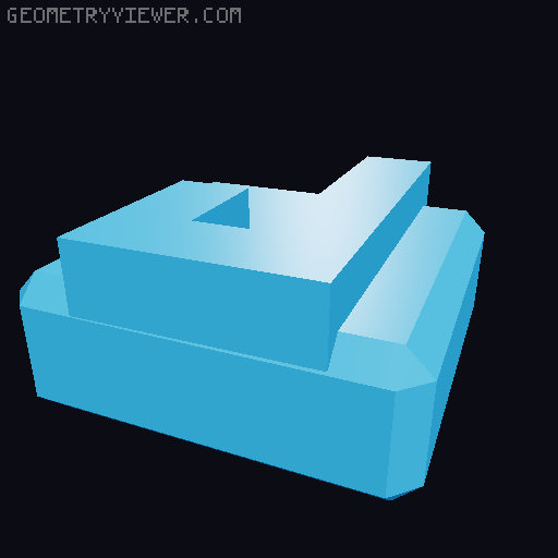 PrintABlok:WritersBloks interlocking letter blocks 3D model thumbnail