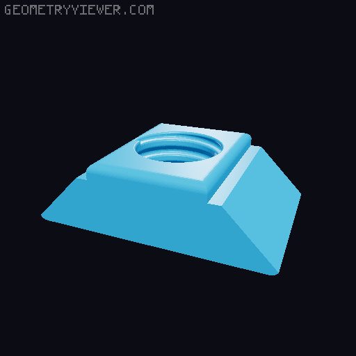 Easy Print Socket Rail System 3D model thumbnail