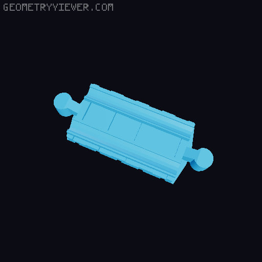 Wooden railway bridge system for Fischertechnik 3D model thumbnail