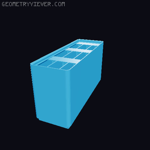 Gridfinity Ultra Light Bins - Divider Label Edition 3D model thumbnail