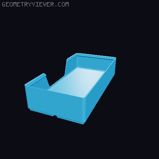 Gridfinity wall cutout collection 3D model thumbnail