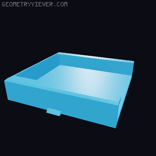 P1P Companion Cube Side Spool Mount 3D model thumbnail