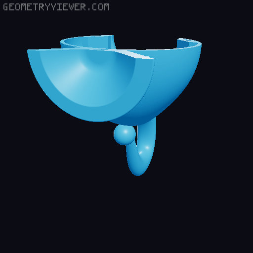 Genie's Lamp 3D model thumbnail