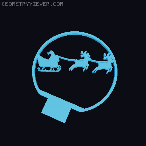 Customizable Christmas Snow Globe - LED Light Remix 3D model thumbnail