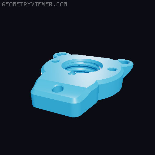Shellfish Buffertube Stock Option 3D model thumbnail