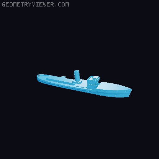 Flower Class Corvette – Playmobil underwater motor 3D model thumbnail