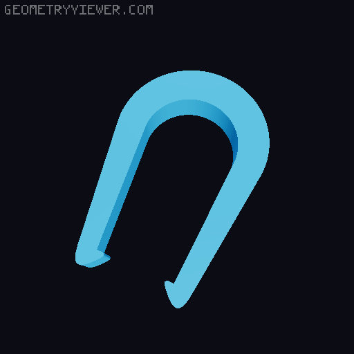 Kids pants HANGER with pegs 3D model thumbnail