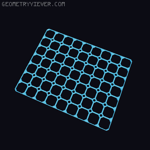 openGrid with Multiboard-compatible screw holes 3D model thumbnail