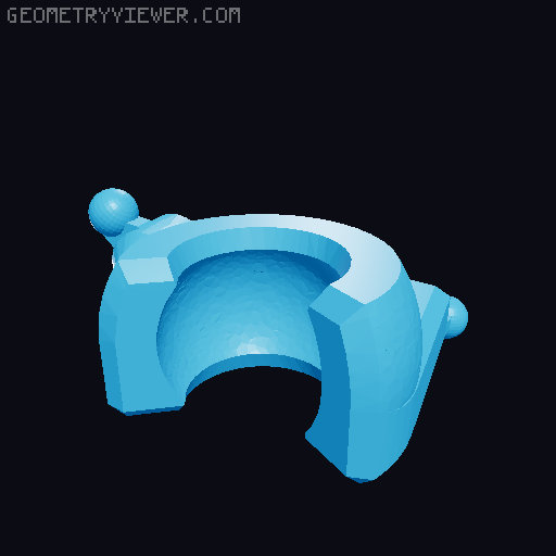 Poseable Hand for Dummy 13 (200-500% scale) 3D model thumbnail