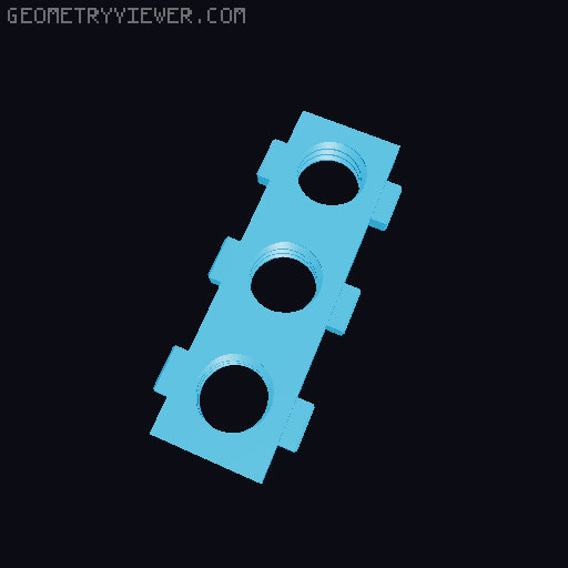 DDD Printable Wall Control System 3D model thumbnail
