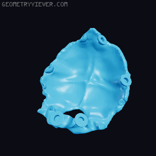 Full Size Anatomically-Correct 18-Piece Magnetic Human Skull Model 3D model thumbnail
