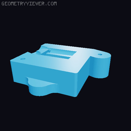REMIX Giessform: Best Nozzle Wiper / Abstreifer Bambu P1/X1 3D model thumbnail