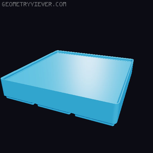 Filled-in Gridfinity Boxes (For Customization) 3D model thumbnail