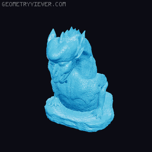Gargoyle Fence Post Toppers 3D model thumbnail